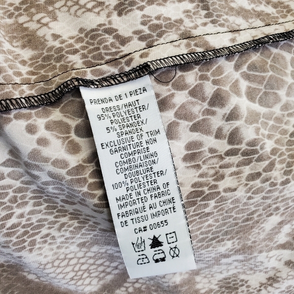 R&m Richards women dress animal print size 14W side zipper - Picture 11 of 15